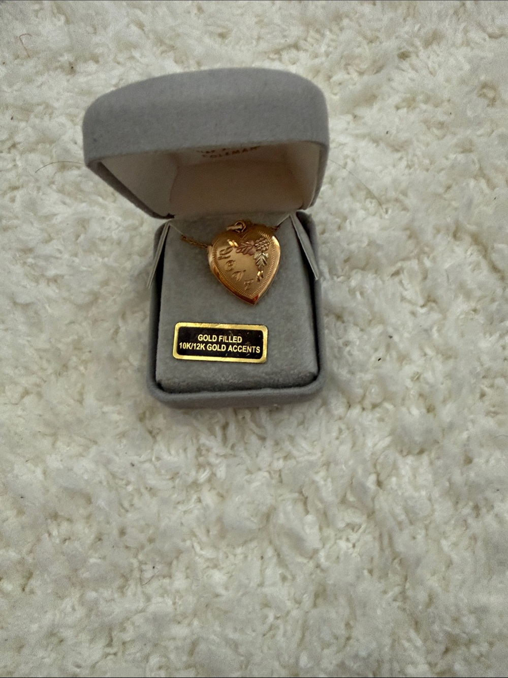Gold-Filled Heart Locket Necklace - Gold Tone